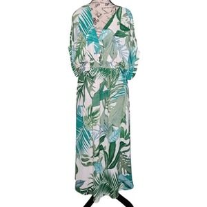 Cupshe Whitley Tropical V-Neck Dress | Size S | Beach Cover-Up Resort Style